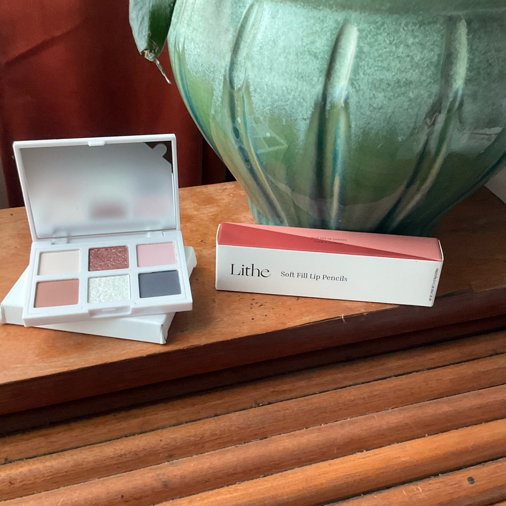 Lithe Eyeshadow Palette and Soft Fill Lip Pencils